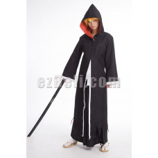 New! Bleach Kurosaki Ichigo Black Long Cloak With Hood Cosplay Costume